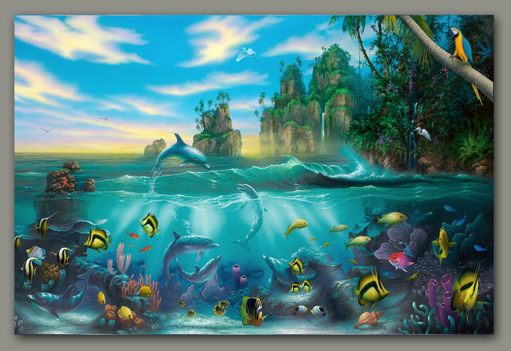 Paradise Painting by artist David Miller